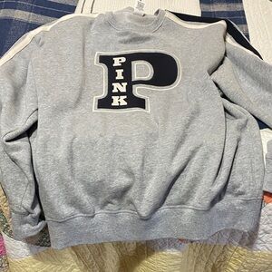 Pink Gray Sweater Victoria Secret